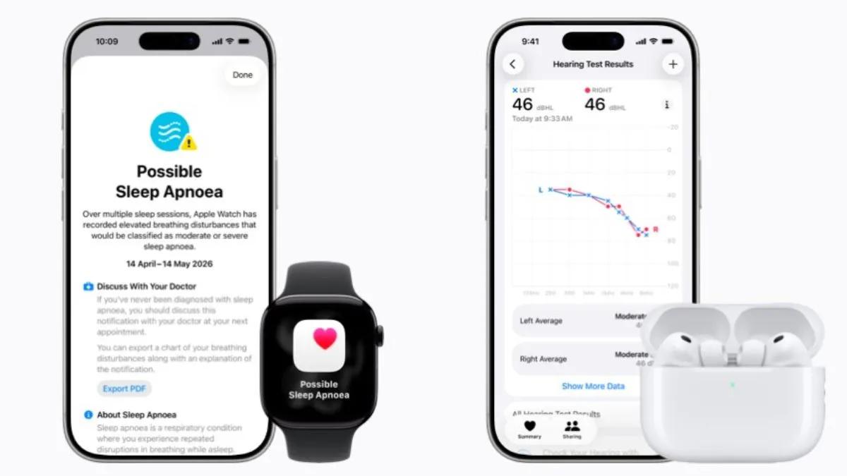 Apple refuerza su apuesta por la salud: Apple Watch detectará apnea del sueño y AirPods Pro 3 podrán realizar pruebas auditivas